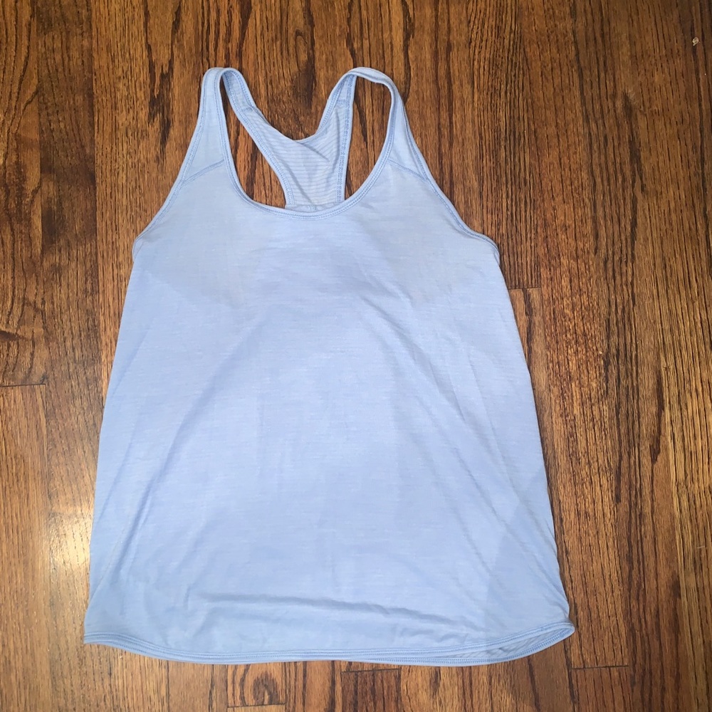 Light blue lululemon tank top